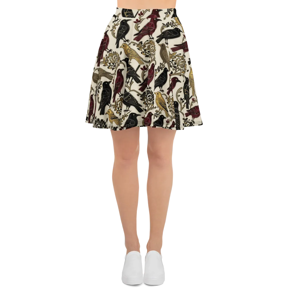 Ravenwood Aviary on Skater Skirt — Front