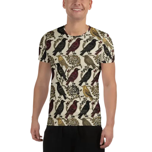 Ravenwood Aviary on a Men's Athletic T-Shirt