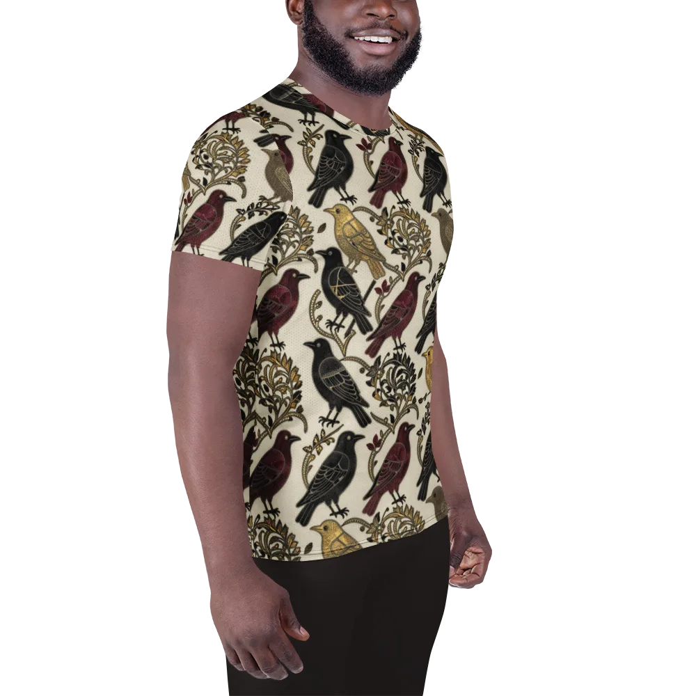 Ravenwood Aviary on Men's Athletic T-Shirt — Right