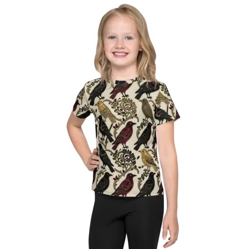 Ravenwood Aviary on a Kids Crew Neck T-Shirt