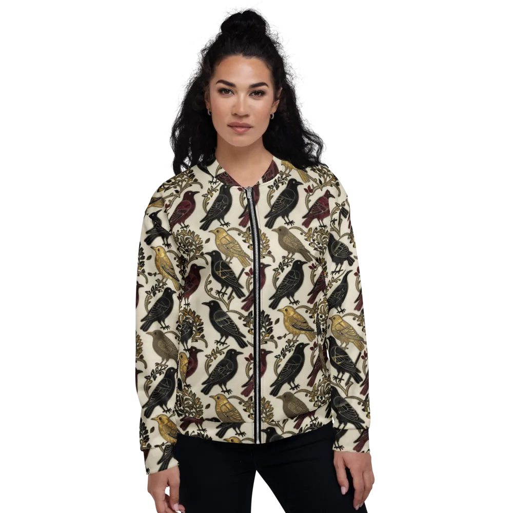 Ravenwood Aviary on Bomber Jacket — Front
