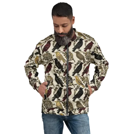 Ravenwood Aviary on a Bomber Jacket