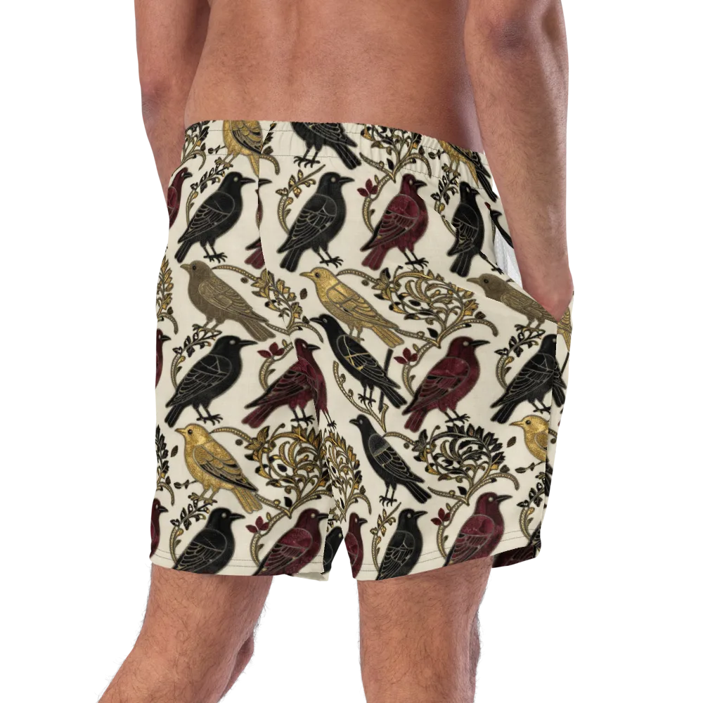 Ravenwood Aviary on Swim Trunks — Right Back