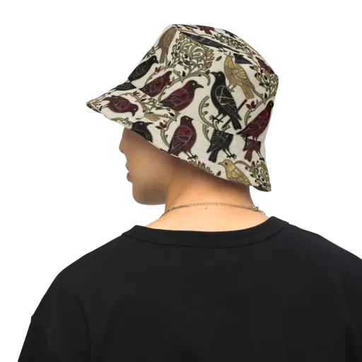 Ravenwood Aviary on a Reversible Bucket Hat