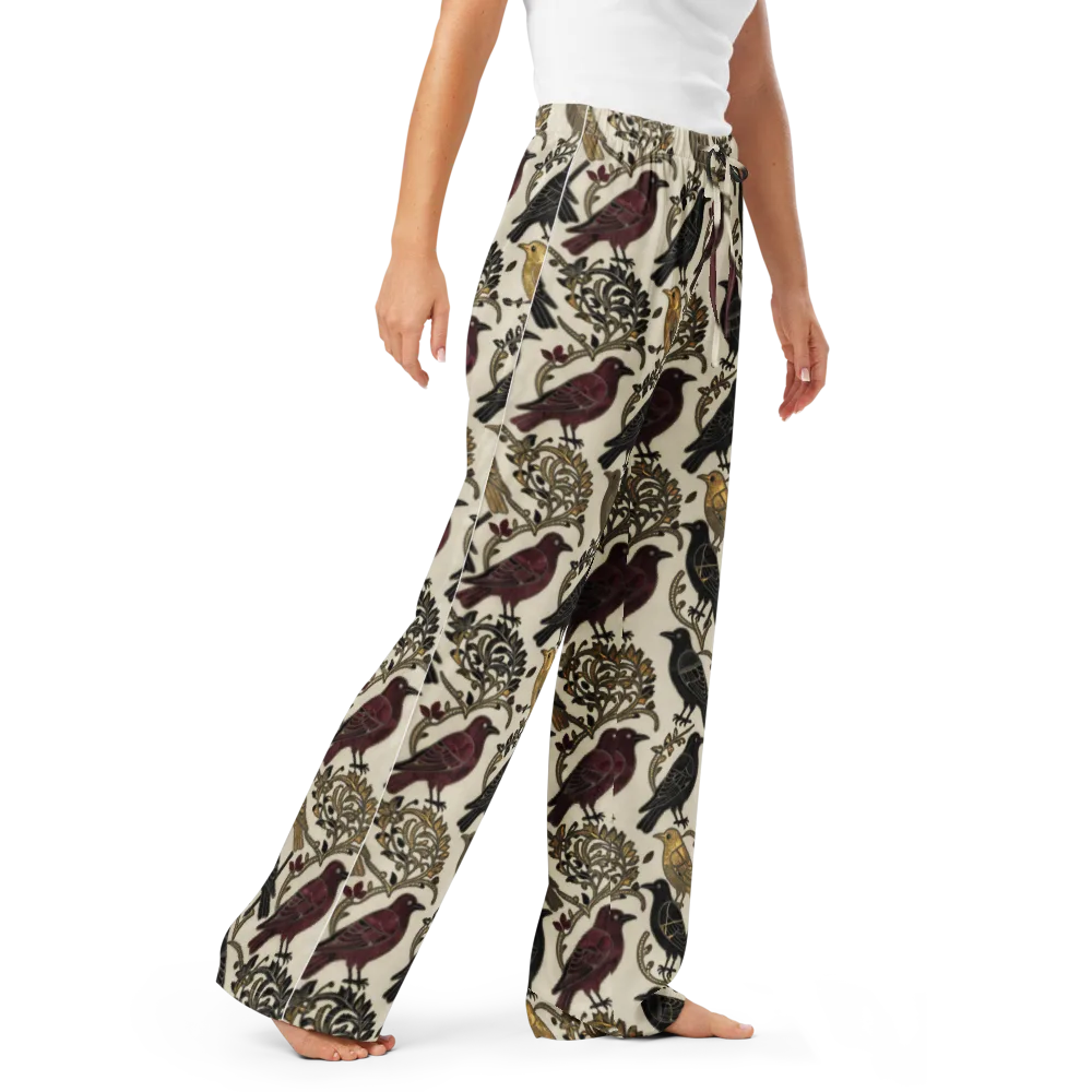 Ravenwood Aviary on Women's Pajama Pants — Right Front