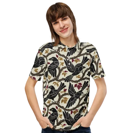 Ropebound Rooks on a Men's Slim Fit Polo Shirt