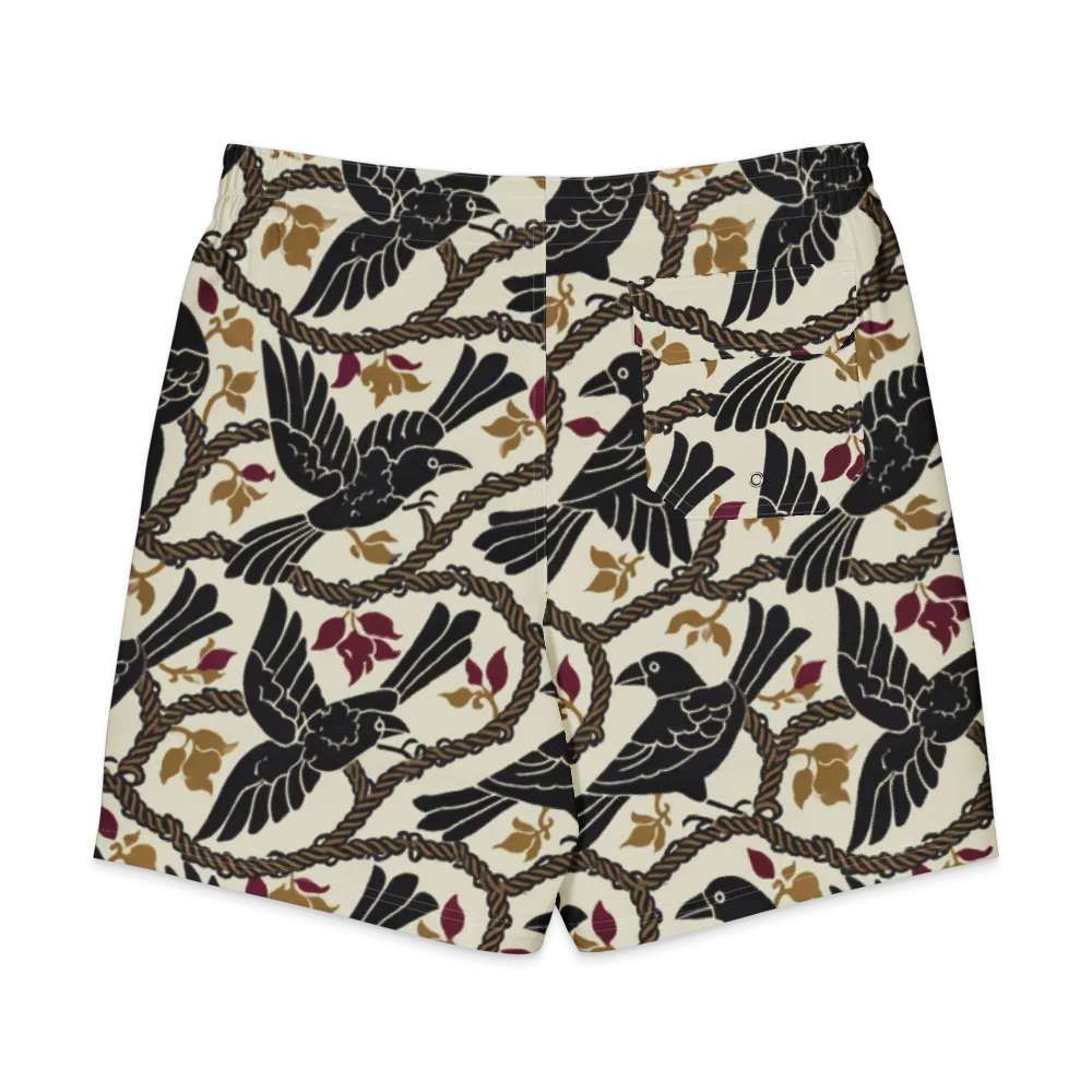 Ropebound Rooks on Men's Board Shorts — Back