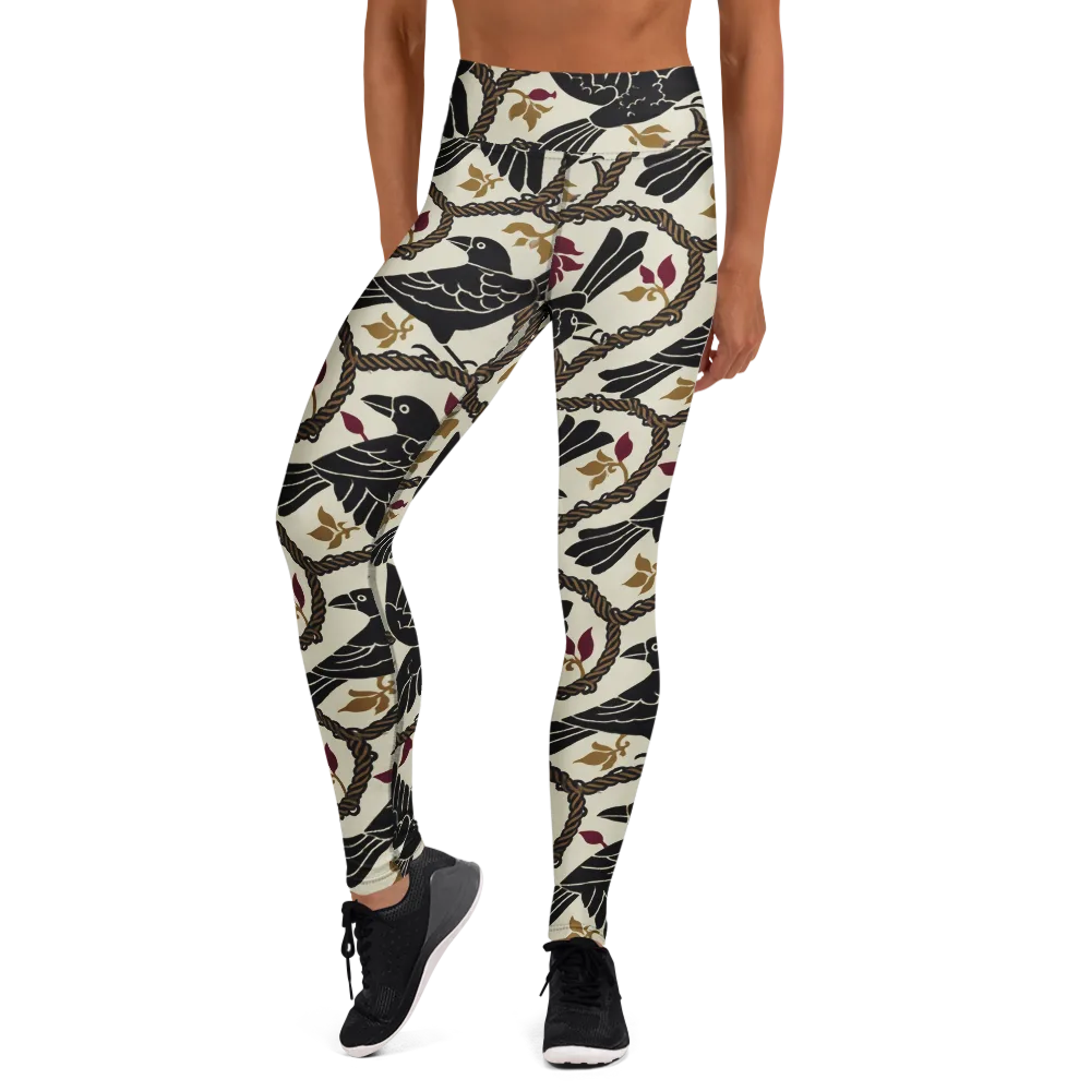 Ropebound Rooks on Yoga Leggings — Front