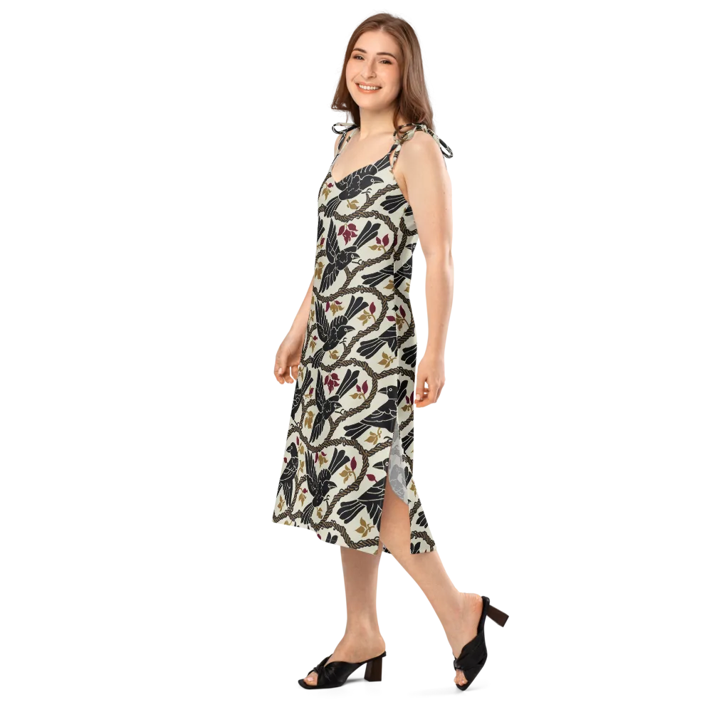Ropebound Rooks on Slip Dress — Left Front