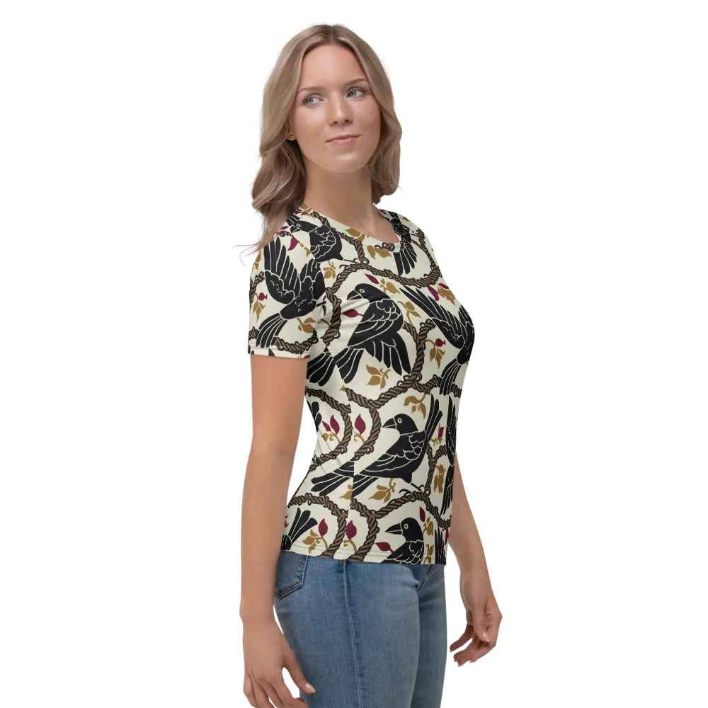 Ropebound Rooks on Women's Crew Neck T-Shirt — Right