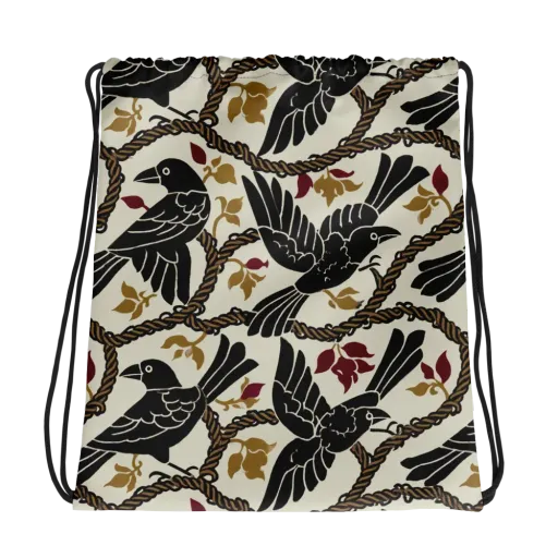 Ropebound Rooks on a Drawstring Bag
