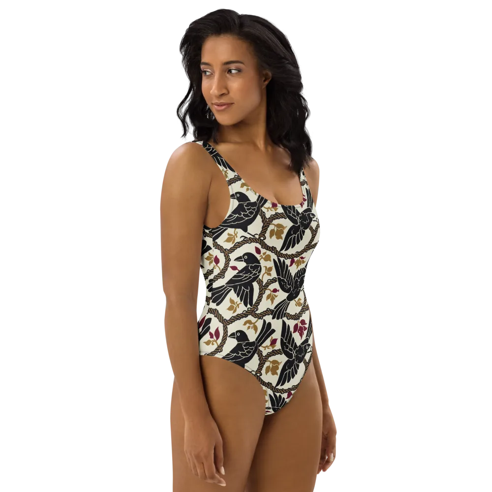 Ropebound Rooks on One-Piece Swimsuit — Right