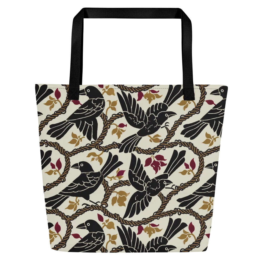 Ropebound Rooks on Large Tote Bag W/ Pocket — Front