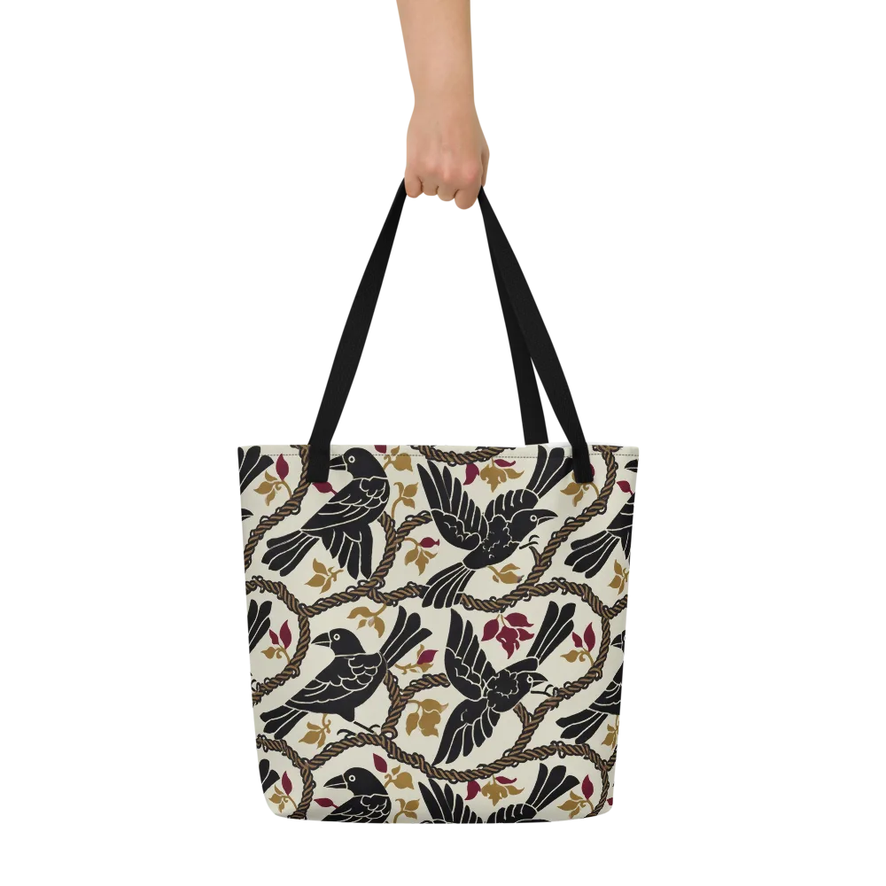 Ropebound Rooks on Large Tote Bag W/ Pocket — Front