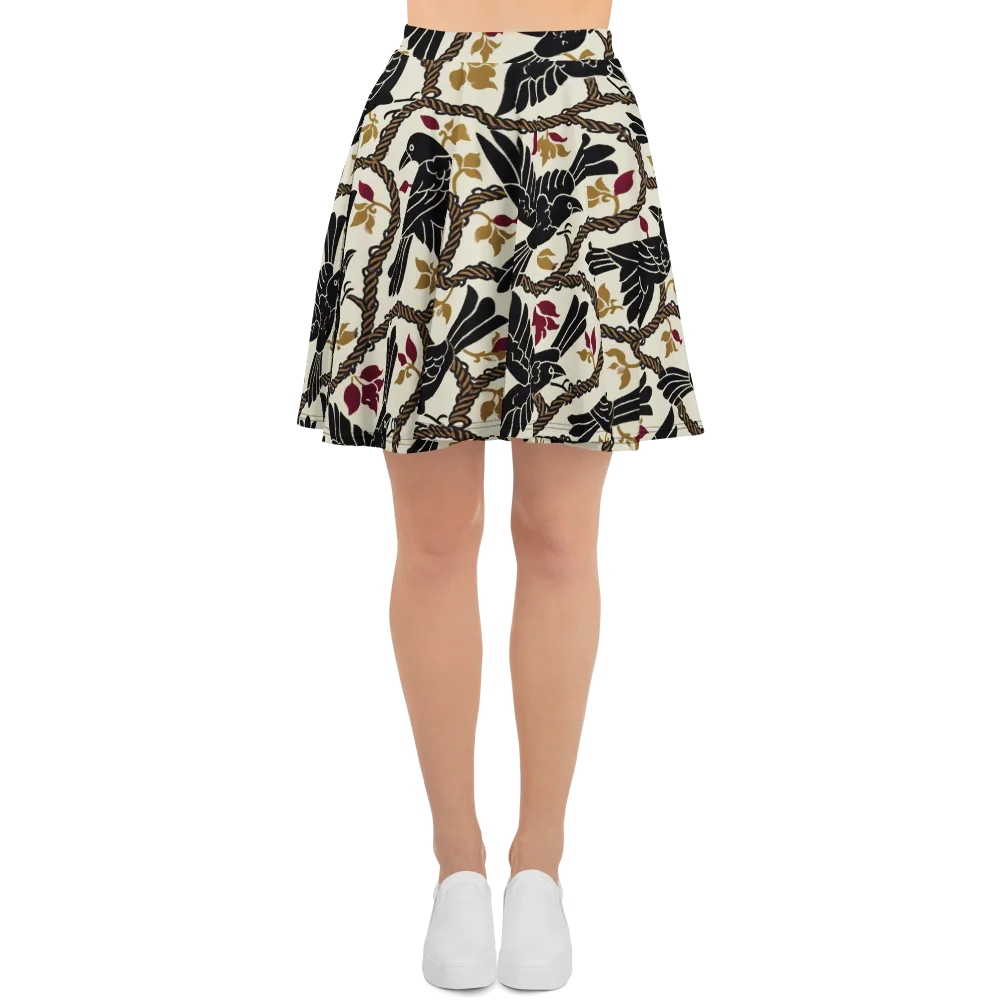 Ropebound Rooks on Skater Skirt — Front