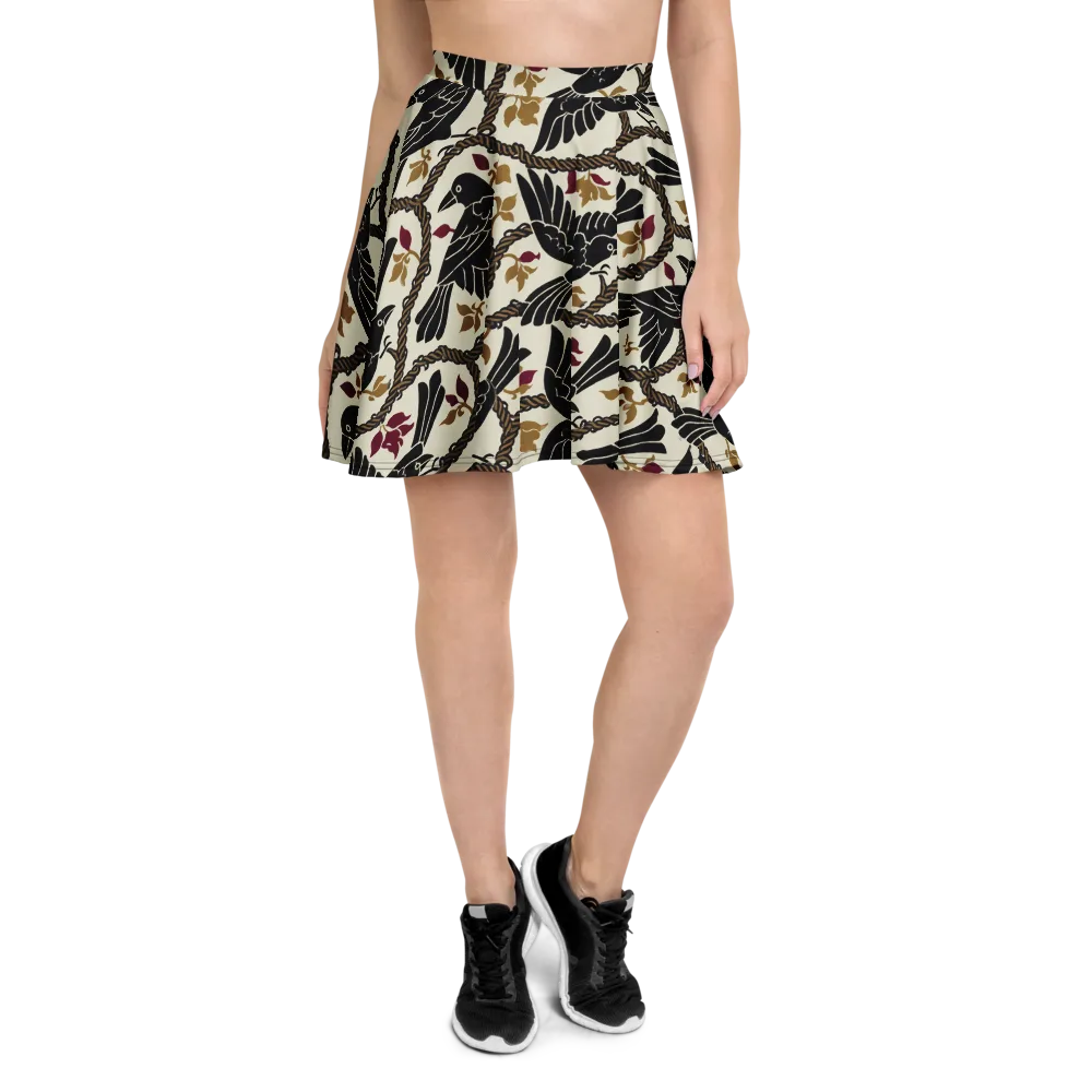 Ropebound Rooks on Skater Skirt — Front