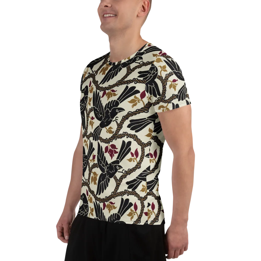 Ropebound Rooks on Men's Athletic T-Shirt — Left