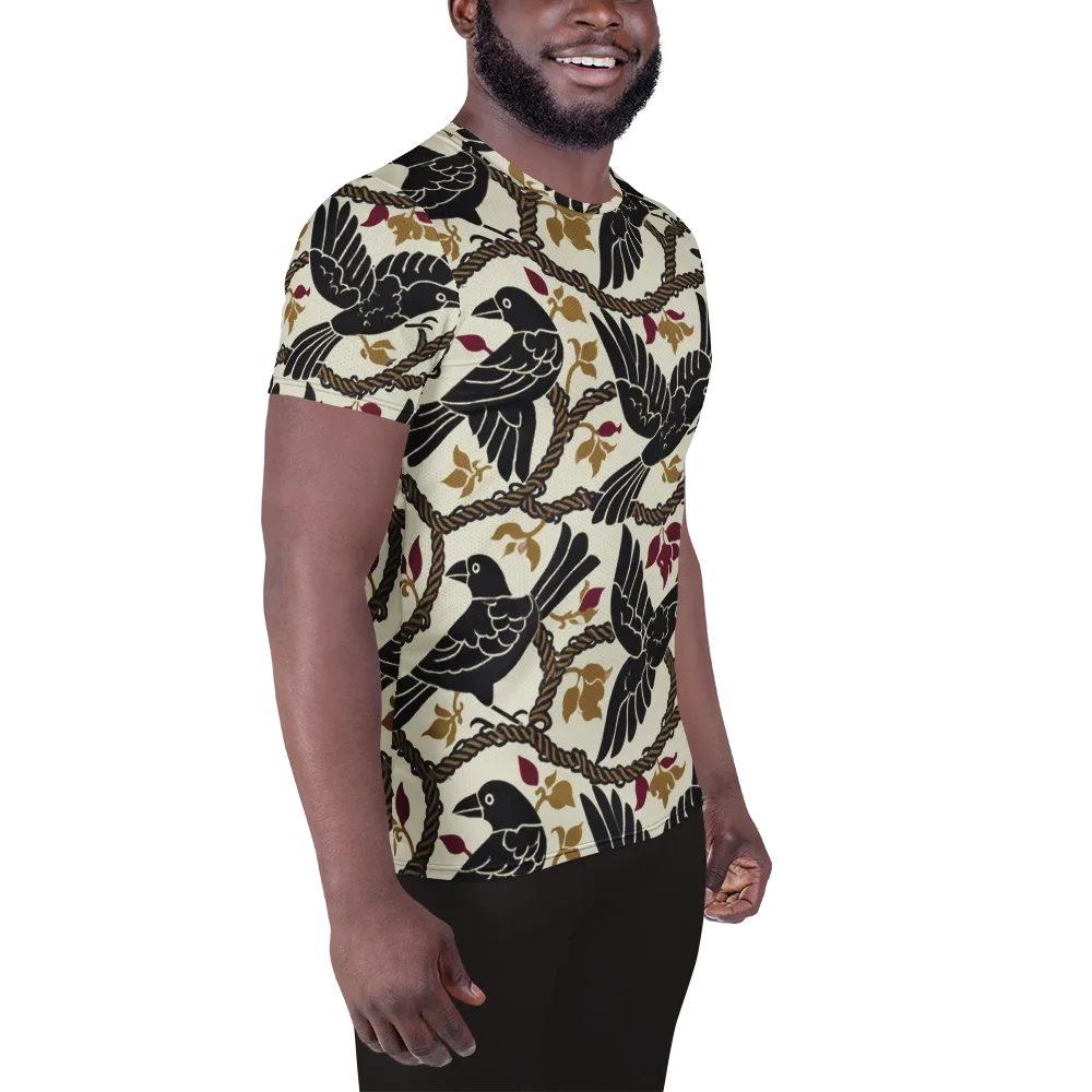 Ropebound Rooks on Men's Athletic T-Shirt — Right
