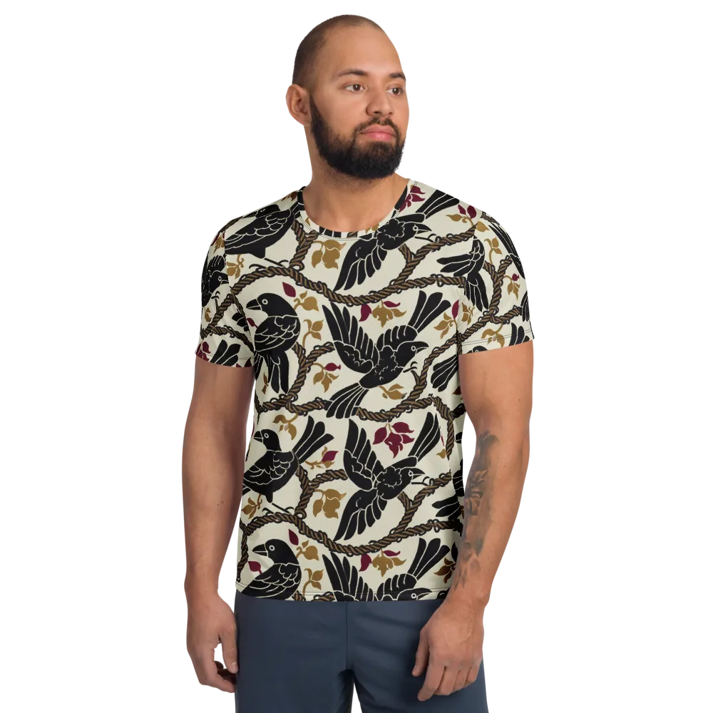 Ropebound Rooks on Men's Athletic T-Shirt — Front