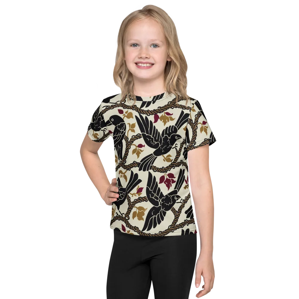 Ropebound Rooks on Kids Crew Neck T-Shirt — Front