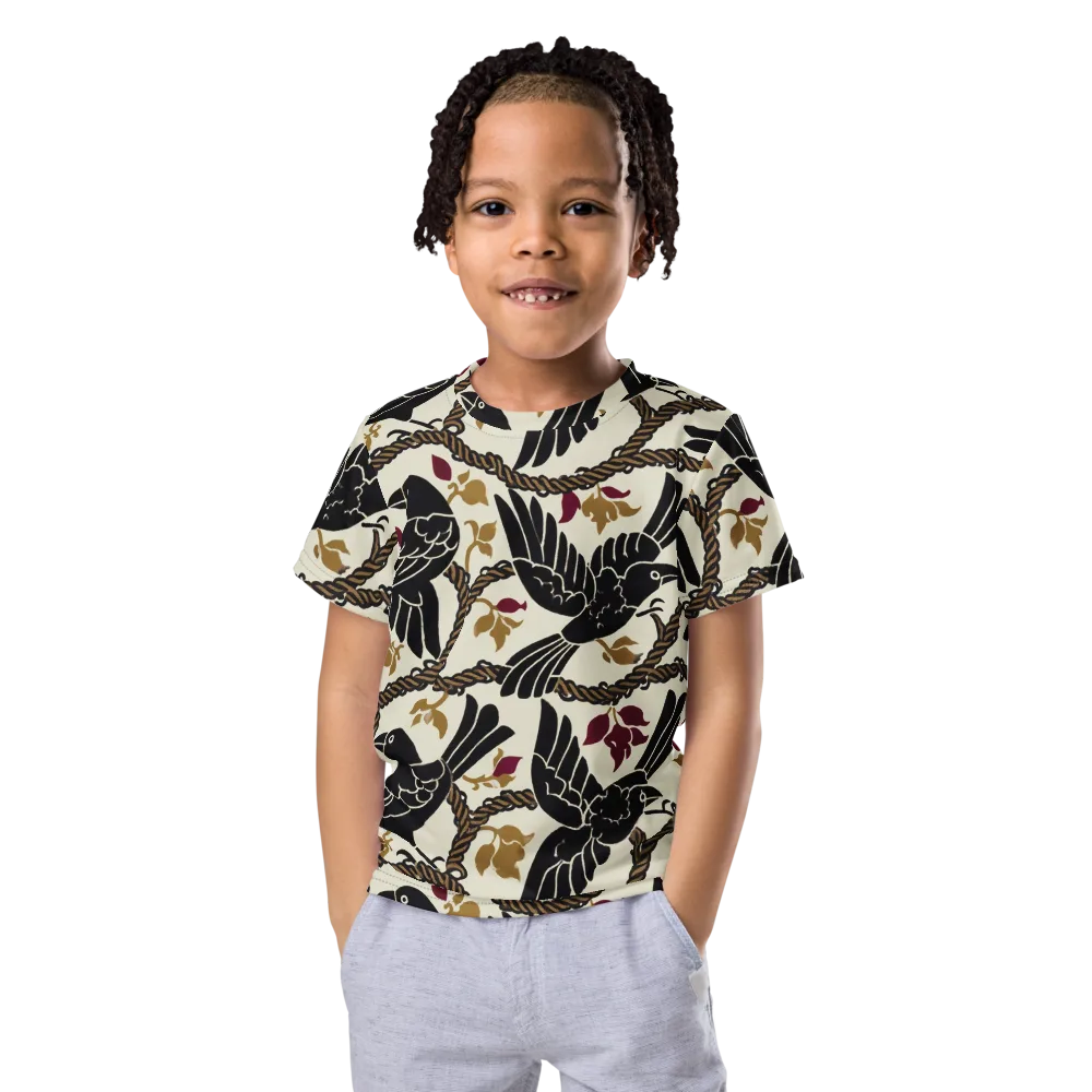 Ropebound Rooks on Kids Crew Neck T-Shirt — Front