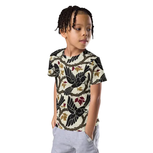 Ropebound Rooks on a Kids Crew Neck T-Shirt