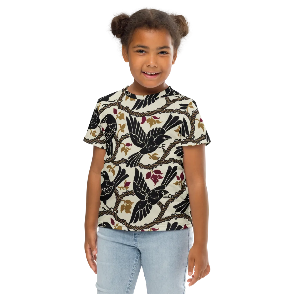 Ropebound Rooks on Kids Crew Neck T-Shirt — Front