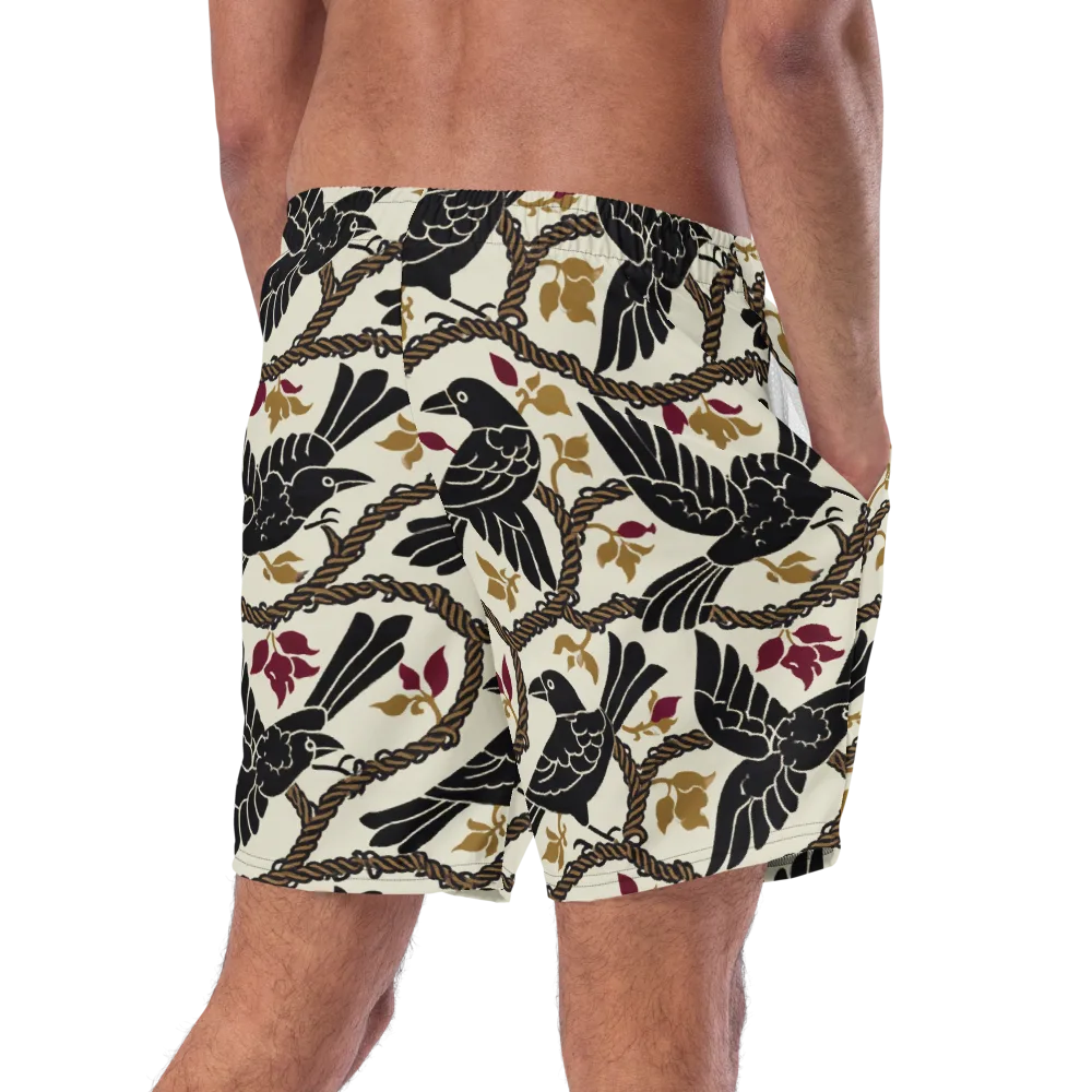 Ropebound Rooks on Swim Trunks — Right Back