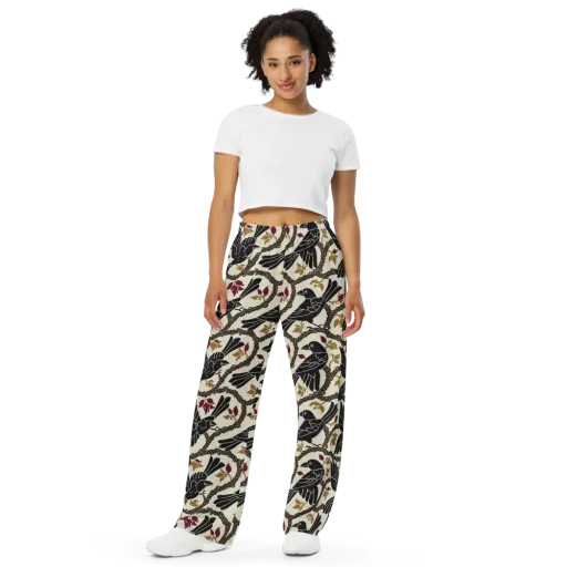Ropebound Rooks on a Wide-Leg Pants