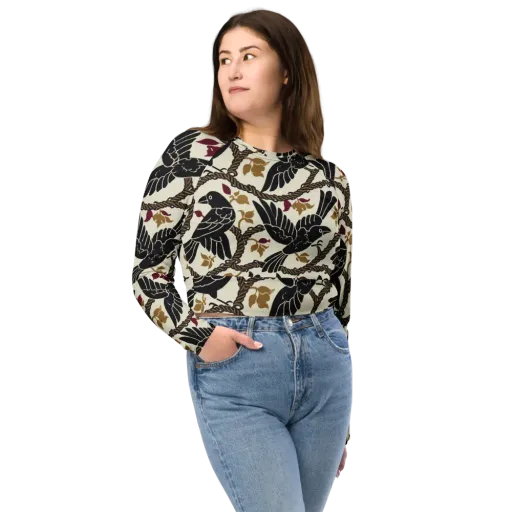 Ropebound Rooks on a Long Sleeve Crop Top