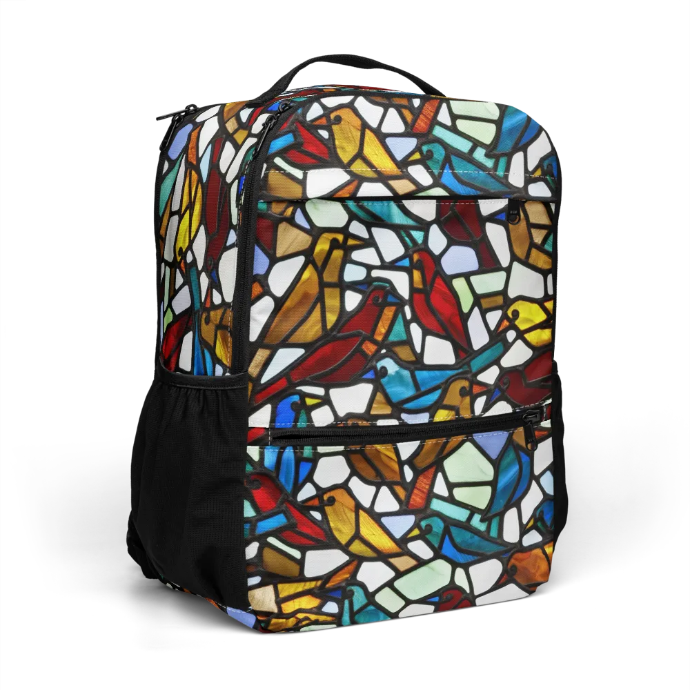 Stained Aviary on Utility Backpack — Right Front