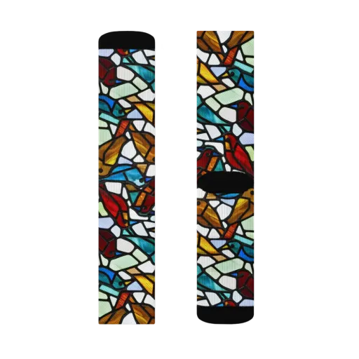 Stained Aviary on a Socks