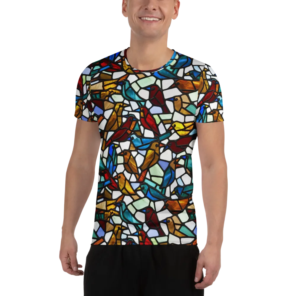 Stained Aviary on Men's Athletic T-Shirt — Front