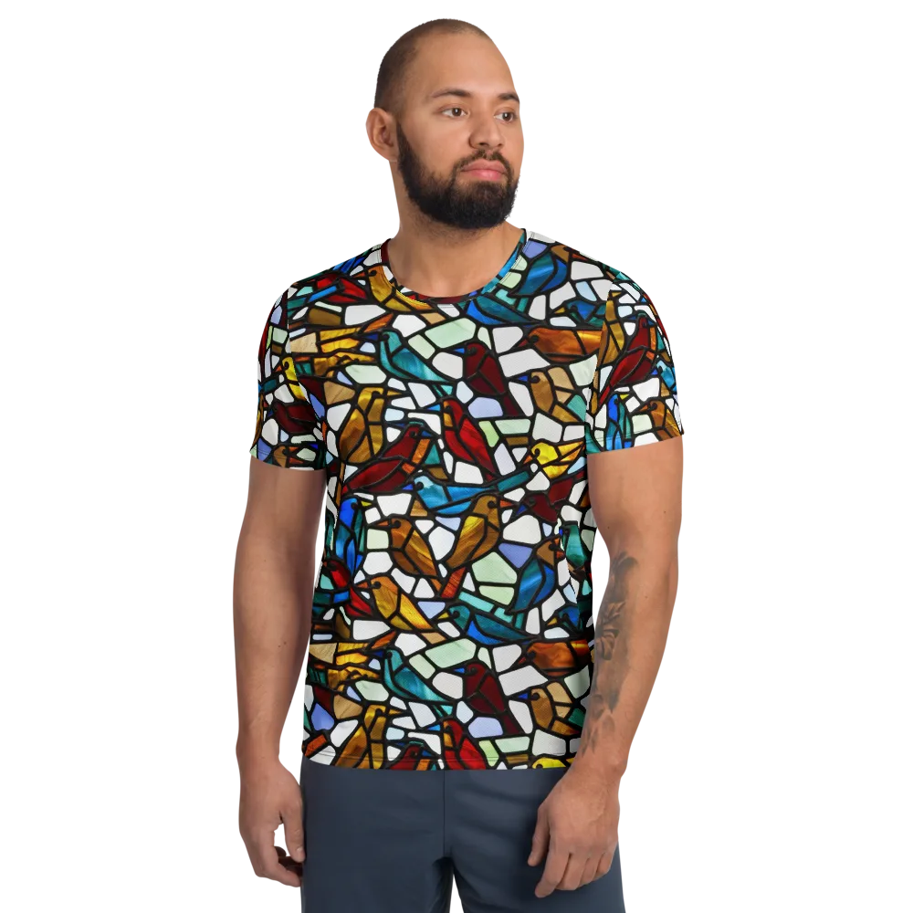 Stained Aviary on Men's Athletic T-Shirt — Front