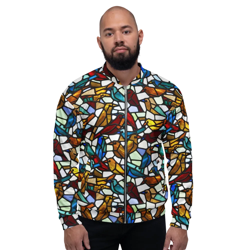 Stained Aviary on Bomber Jacket — Front