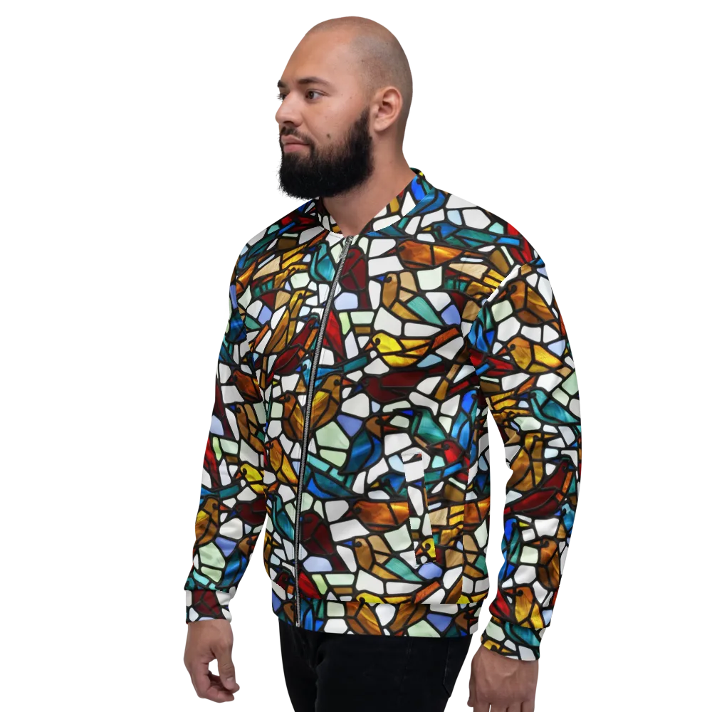 Stained Aviary on Bomber Jacket — Left