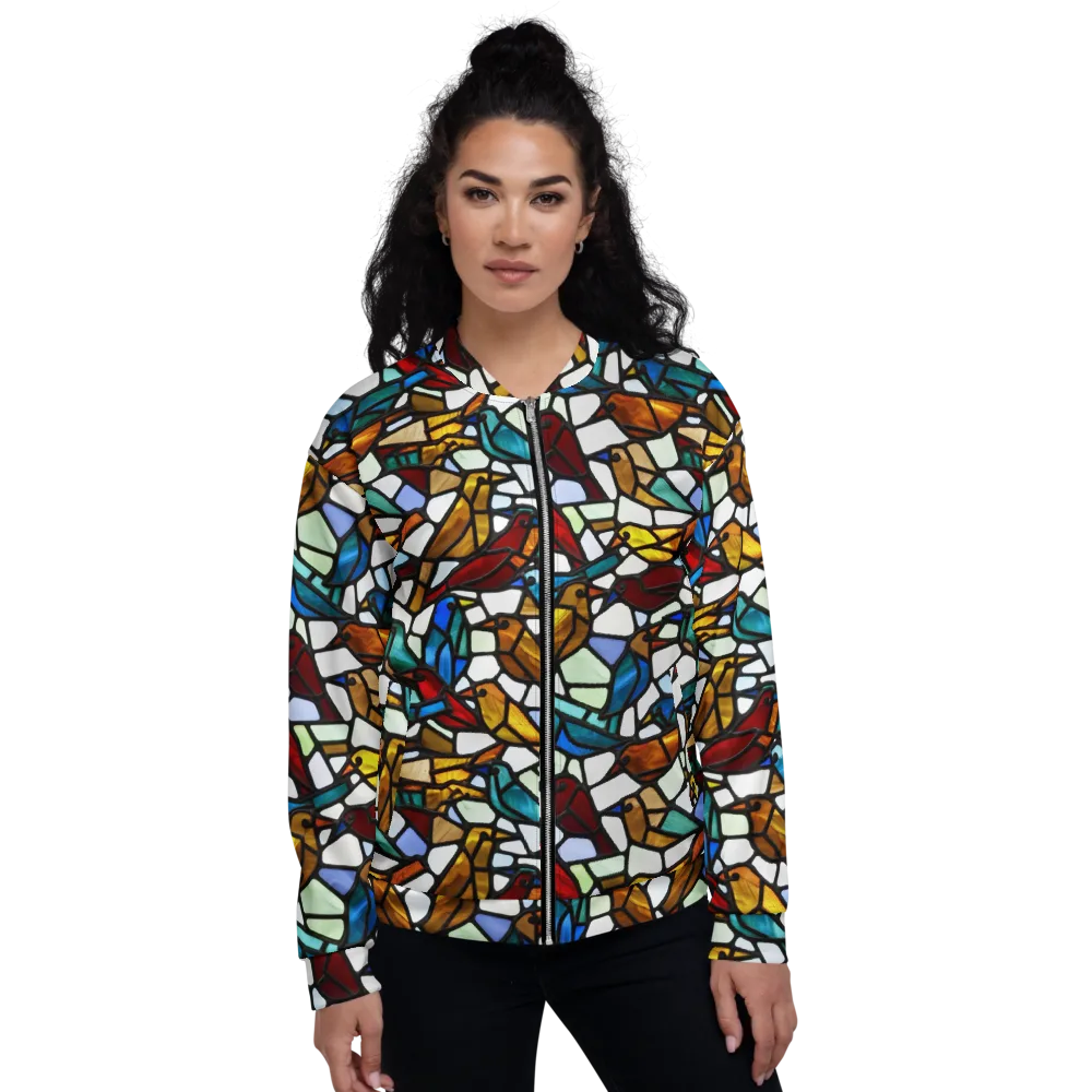 Stained Aviary on Bomber Jacket — Front