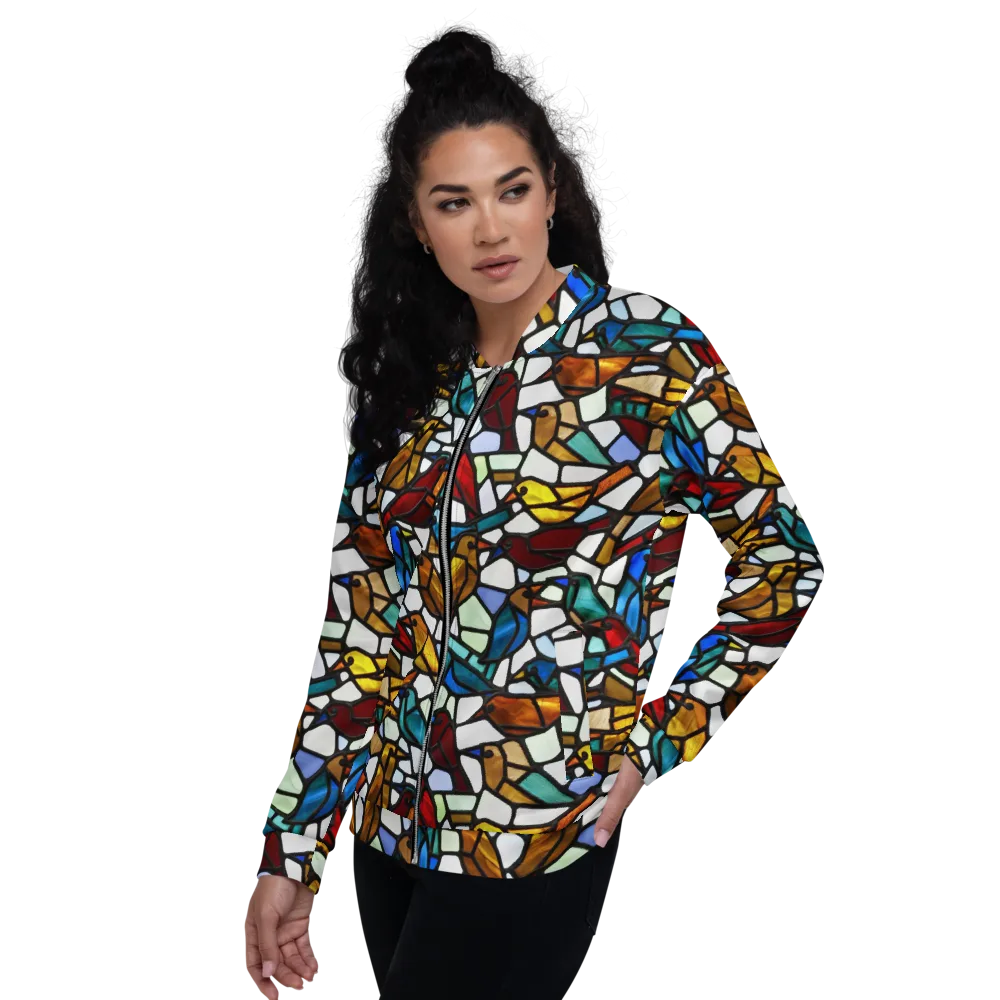 Stained Aviary on Bomber Jacket — Left