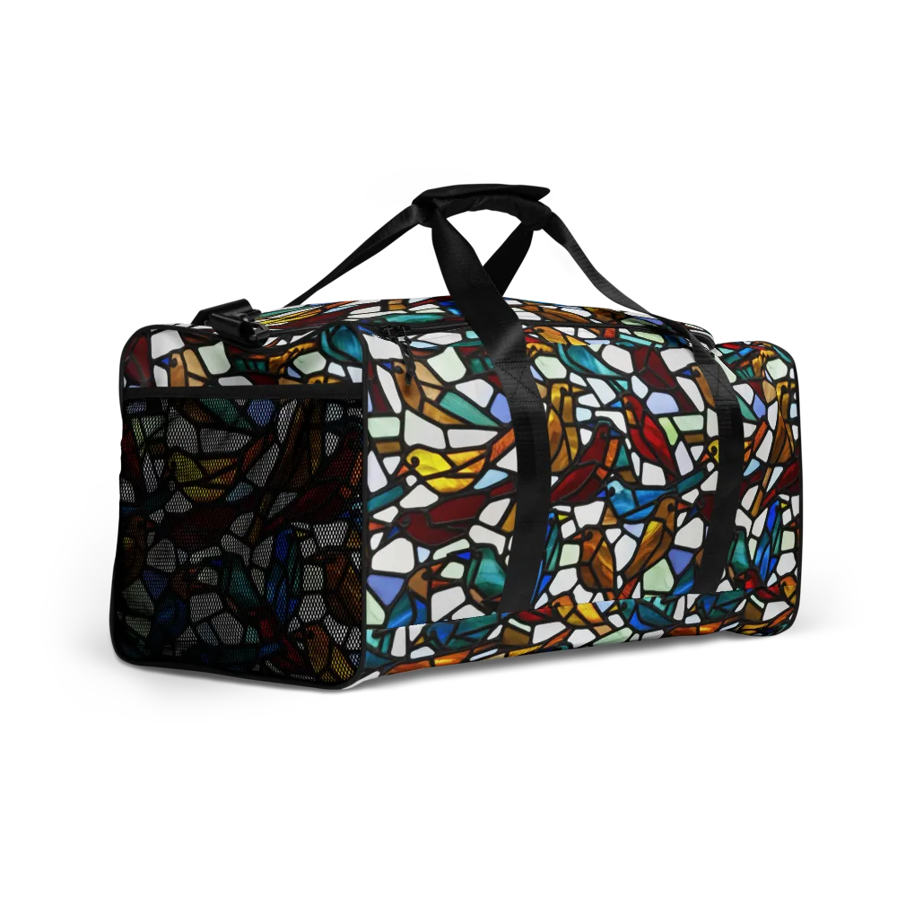 Stained Aviary on Duffle Bag — Right Front