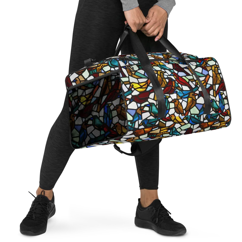Stained Aviary on Duffle Bag — Right Front