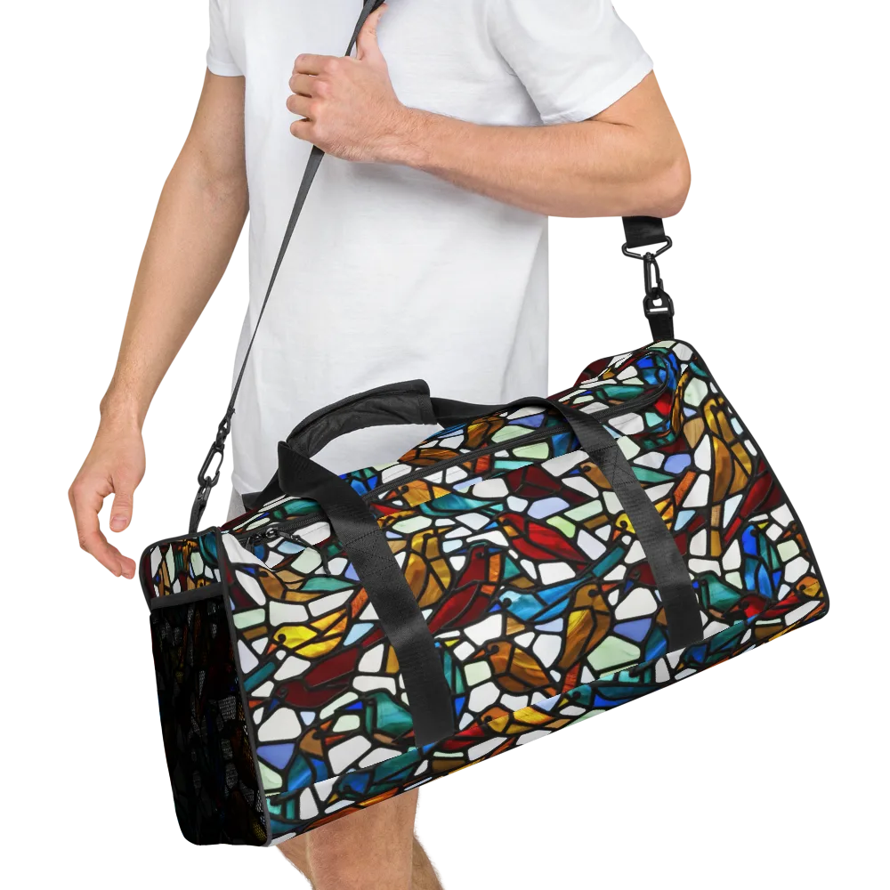Stained Aviary on Duffle Bag — Right Front