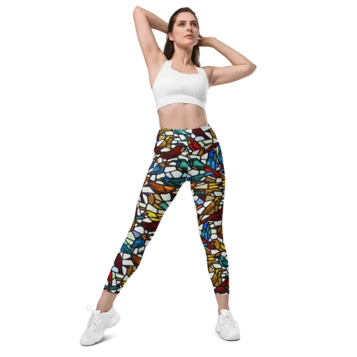 Stained Aviary on a Leggings with Pockets