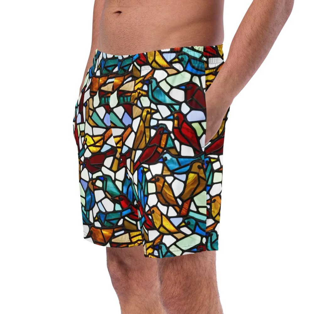 Stained Aviary on Swim Trunks — Left Front