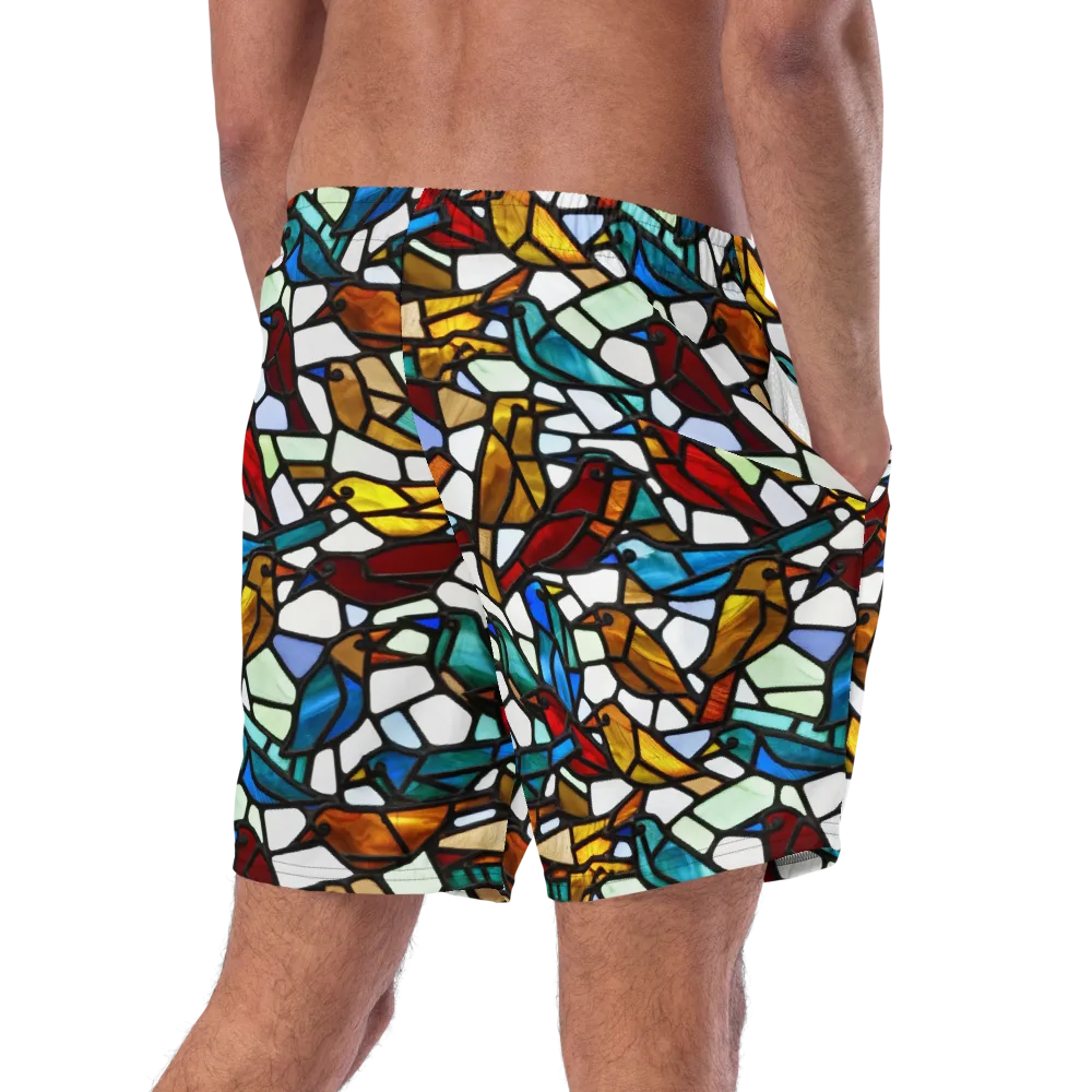 Stained Aviary on Swim Trunks — Right Back