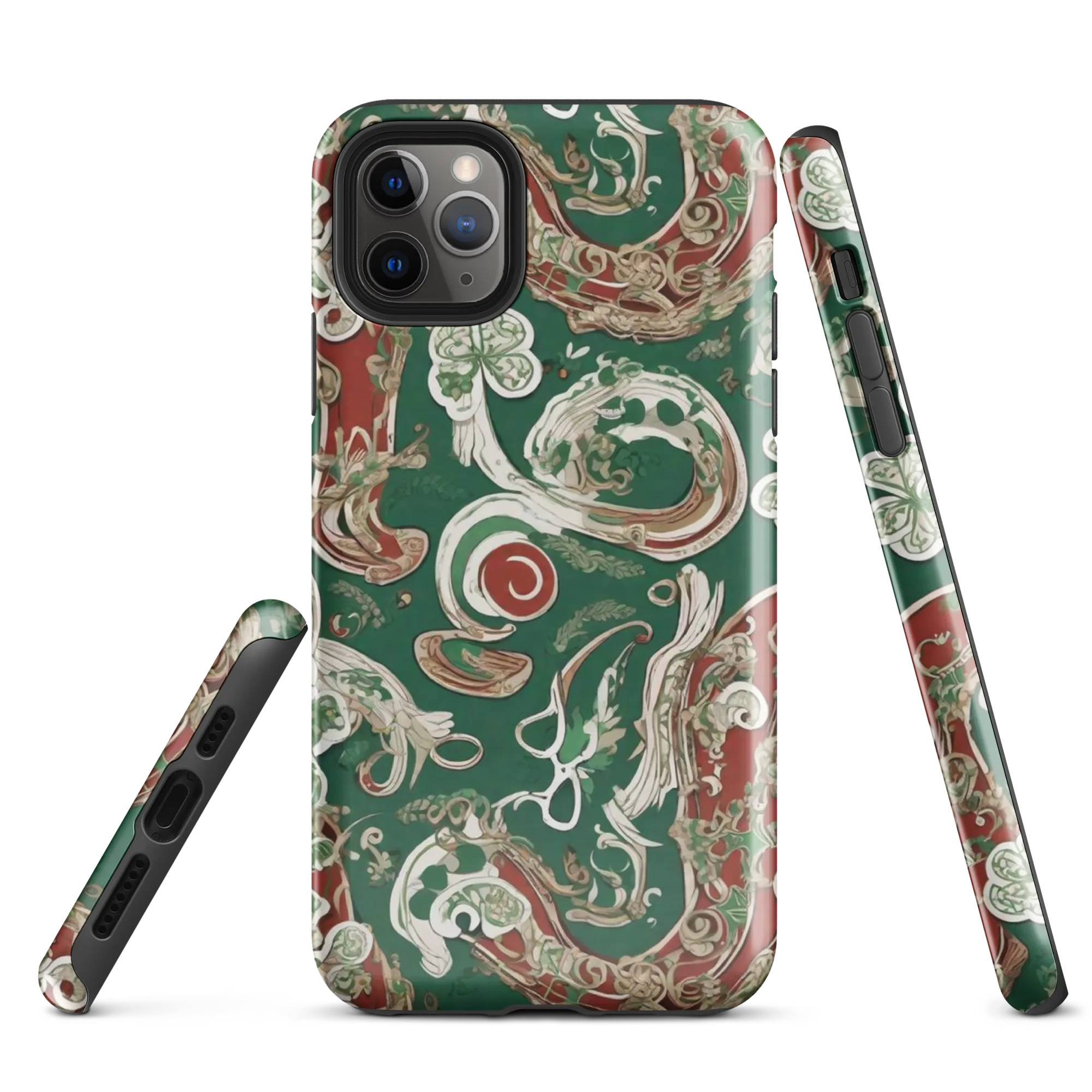 Emerald Curlicue on Tough Case for iPhone® — Front