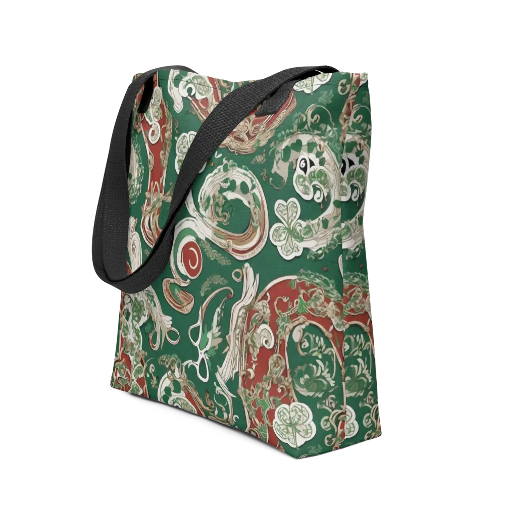 Emerald Curlicue on Tote Bag — Front