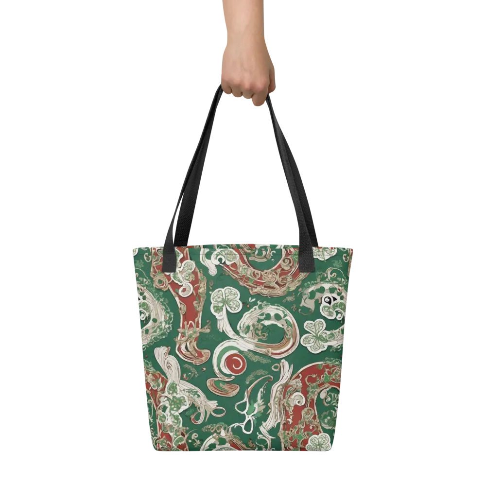Emerald Curlicue on Tote Bag — Front