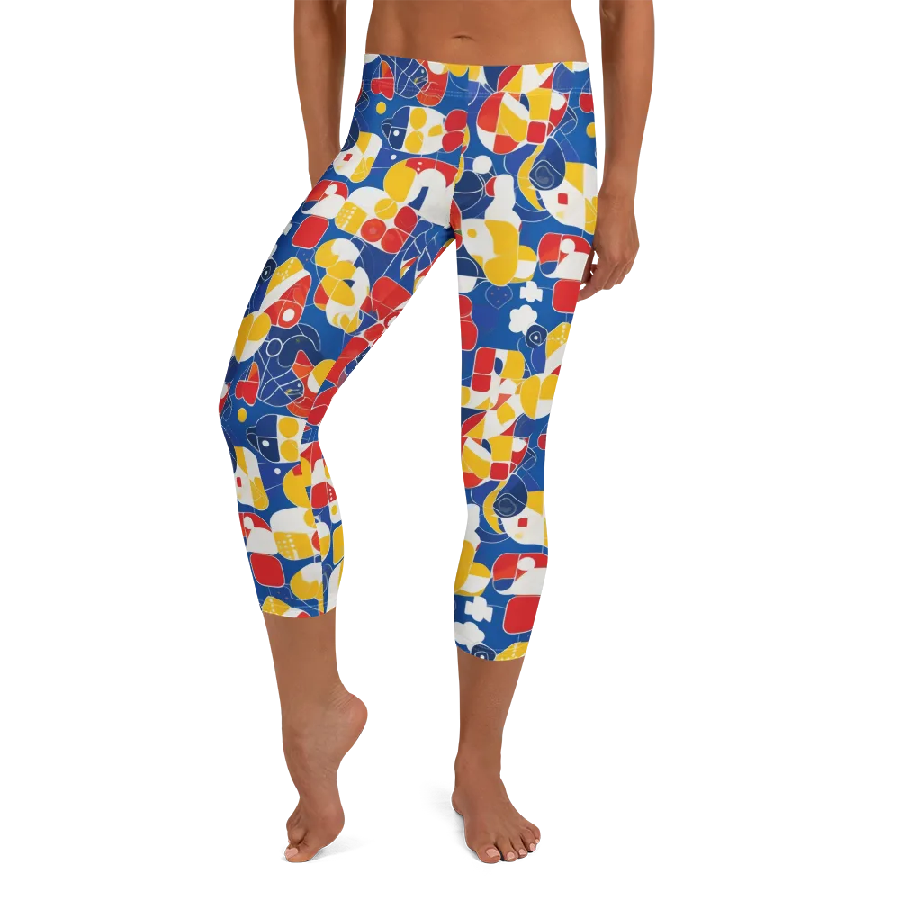 Modular Sunburst on Capri Leggings — Front