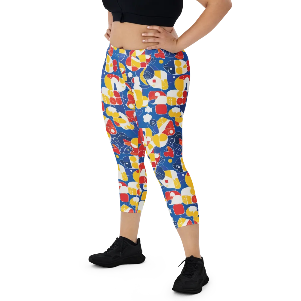 Modular Sunburst on Capri Leggings — Front