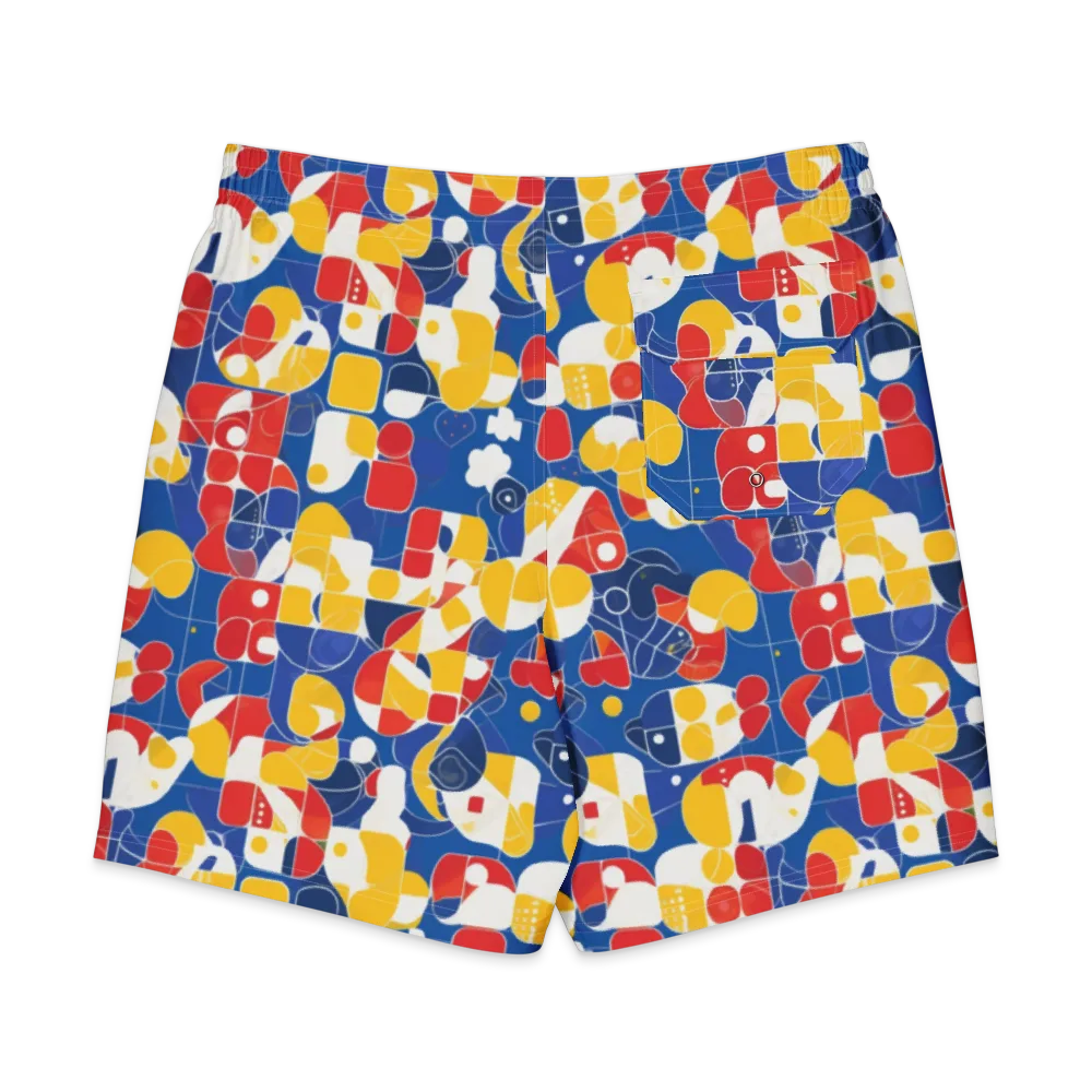 Modular Sunburst on Men's Board Shorts — Back